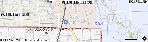 福井県坂井市春江町江留上周辺の地図