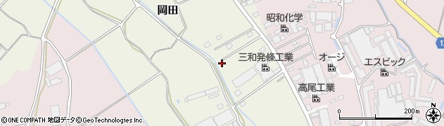 茨城県常総市岡田400-25周辺の地図