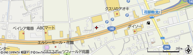 車検のコバック花園インター店周辺の地図