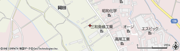 茨城県常総市岡田400-22周辺の地図