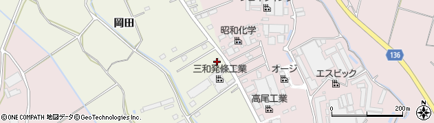 茨城県常総市岡田399周辺の地図