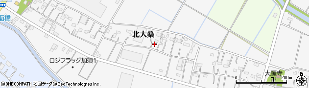 埼玉県加須市北大桑665周辺の地図