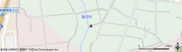 茨城県つくば市蓮沼584周辺の地図