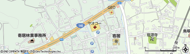 武蔵野銀行ヤオコー寄居店 ＡＴＭ周辺の地図