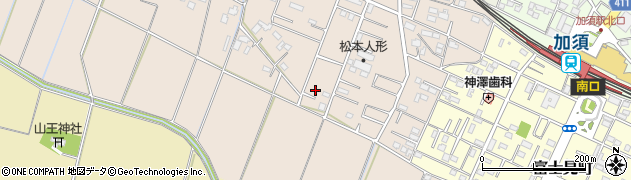 埼玉県加須市礼羽223周辺の地図
