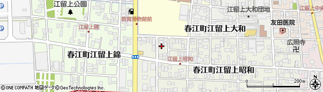 福井県坂井市春江町江留上昭和120周辺の地図
