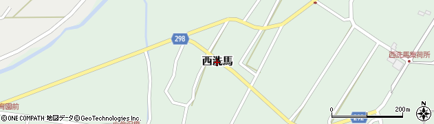 長野県朝日村（東筑摩郡）西洗馬周辺の地図