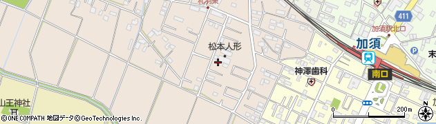 埼玉県加須市礼羽206周辺の地図