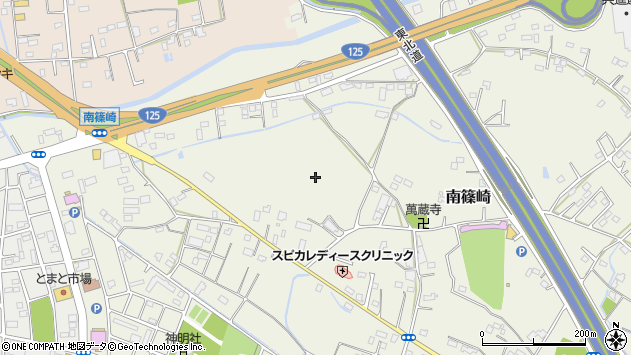 〒347-0017 埼玉県加須市南篠崎の地図