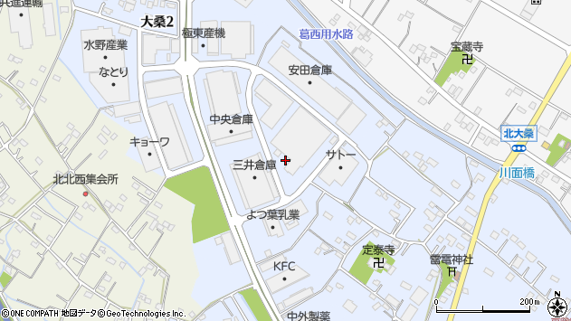 〒347-0010 埼玉県加須市大桑の地図