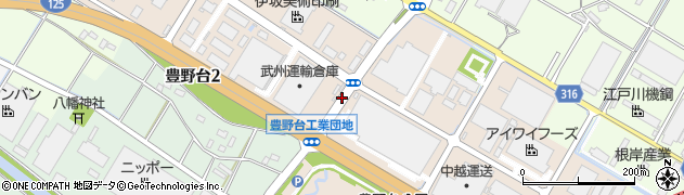 埼玉県加須市豊野台周辺の地図