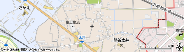 埼玉県熊谷市太井周辺の地図