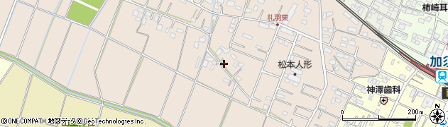 埼玉県加須市礼羽255周辺の地図