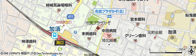 加須市立加須図書館周辺の地図
