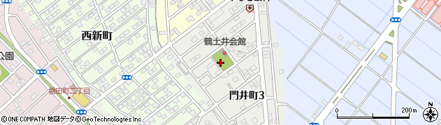 鶴土井公園周辺の地図