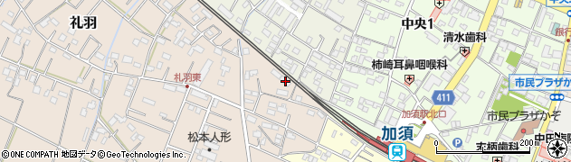 埼玉県加須市礼羽118周辺の地図