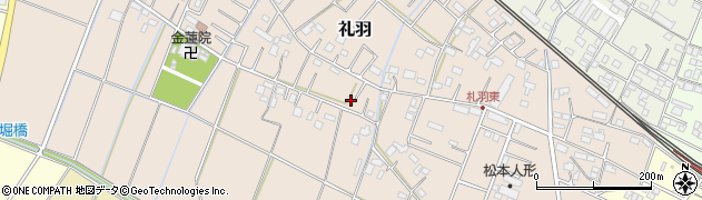 埼玉県加須市礼羽288周辺の地図