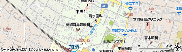 加須センターホテル周辺の地図