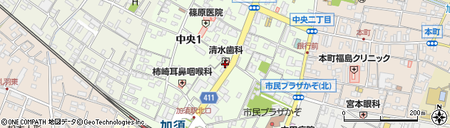 加須停車場線周辺の地図