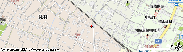 埼玉県加須市礼羽124周辺の地図