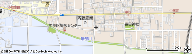 福井県坂井市春江町中筋25周辺の地図