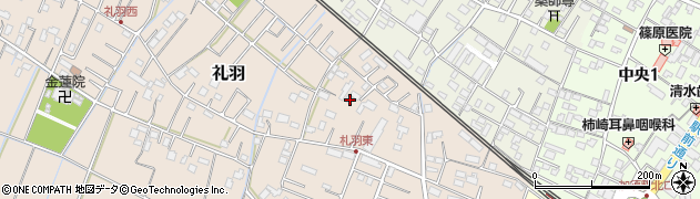 埼玉県加須市礼羽147周辺の地図