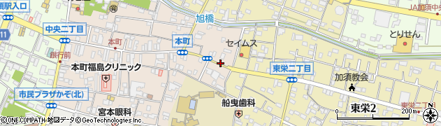 加須小学校前周辺の地図
