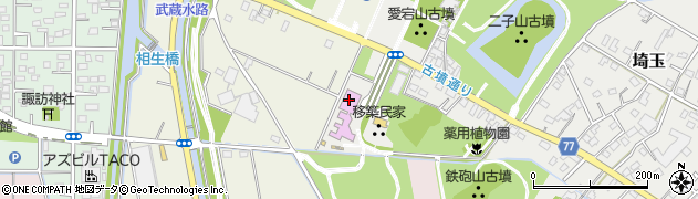 埼玉県立さきたま史跡の博物館学芸周辺の地図