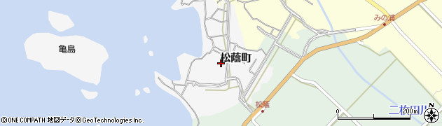 福井県福井市松蔭町周辺の地図