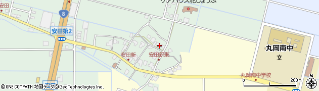 福井県坂井市丸岡町安田新周辺の地図