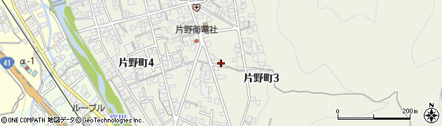 岐阜県高山市片野町周辺の地図