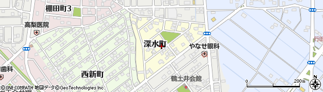 埼玉県行田市深水町周辺の地図