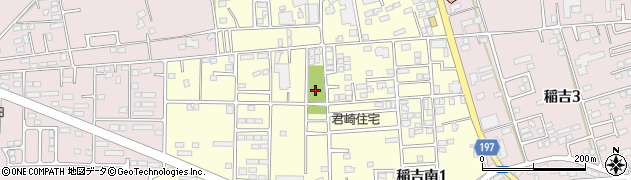 茨城県かすみがうら市稲吉南周辺の地図