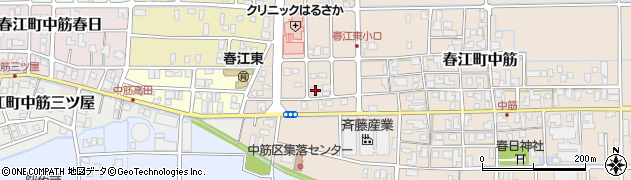 福井県坂井市春江町中筋97周辺の地図