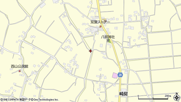 〒300-2747 茨城県常総市崎房の地図