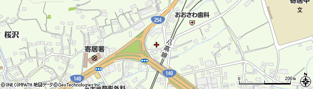 埼玉県寄居町（大里郡）桜沢周辺の地図