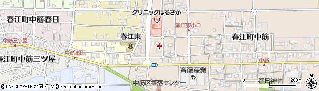 福井県坂井市春江町中筋88周辺の地図