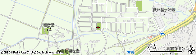 万吉石田公園周辺の地図