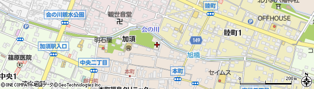 埼玉県加須市本町周辺の地図