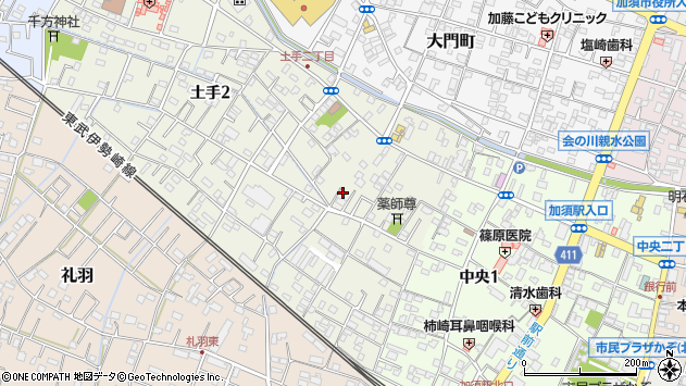 〒347-0056 埼玉県加須市土手の地図