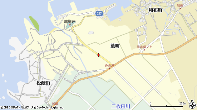 〒910-3381 福井県福井市蓑町の地図