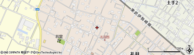 埼玉県加須市礼羽418周辺の地図