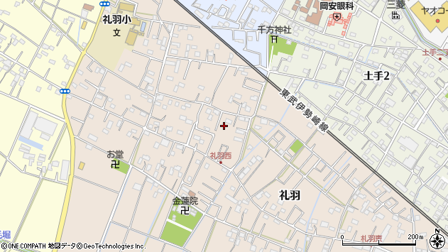 〒347-0044 埼玉県加須市礼羽の地図