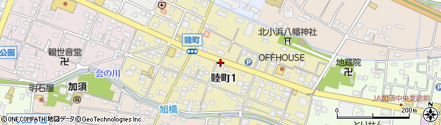 埼玉県加須市睦町周辺の地図