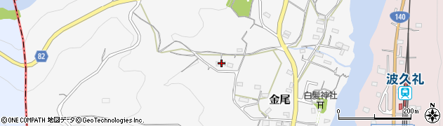 埼玉県大里郡寄居町金尾317周辺の地図