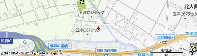 埼玉県加須市北大桑6周辺の地図