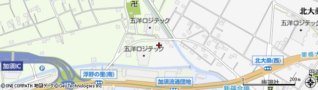 埼玉県加須市北大桑8周辺の地図