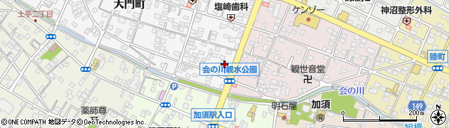埼玉県加須市大門町2-6周辺の地図