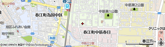 福井県坂井市春江町中筋大手111周辺の地図