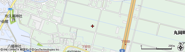 福井県坂井市丸岡町下安田周辺の地図